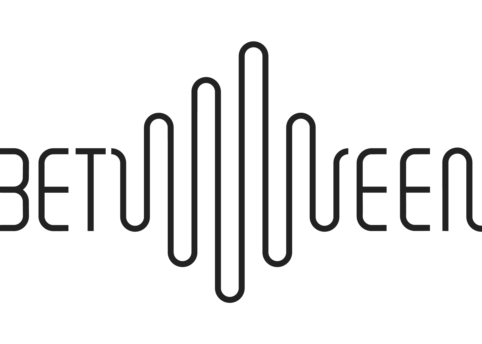 Wavy Between wordmark logo for Status Audio