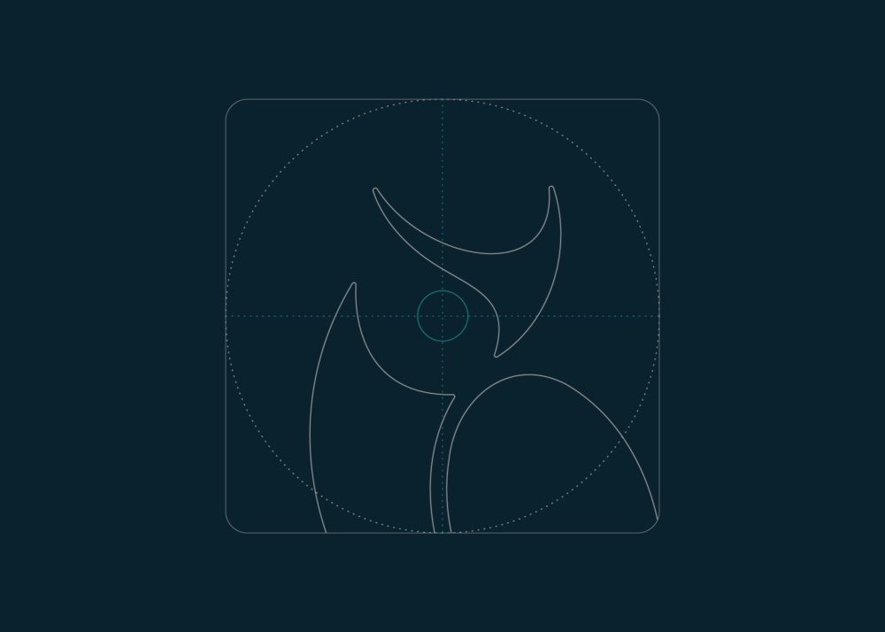 Diagram showing the avatar design process from the Discern Visual Identity