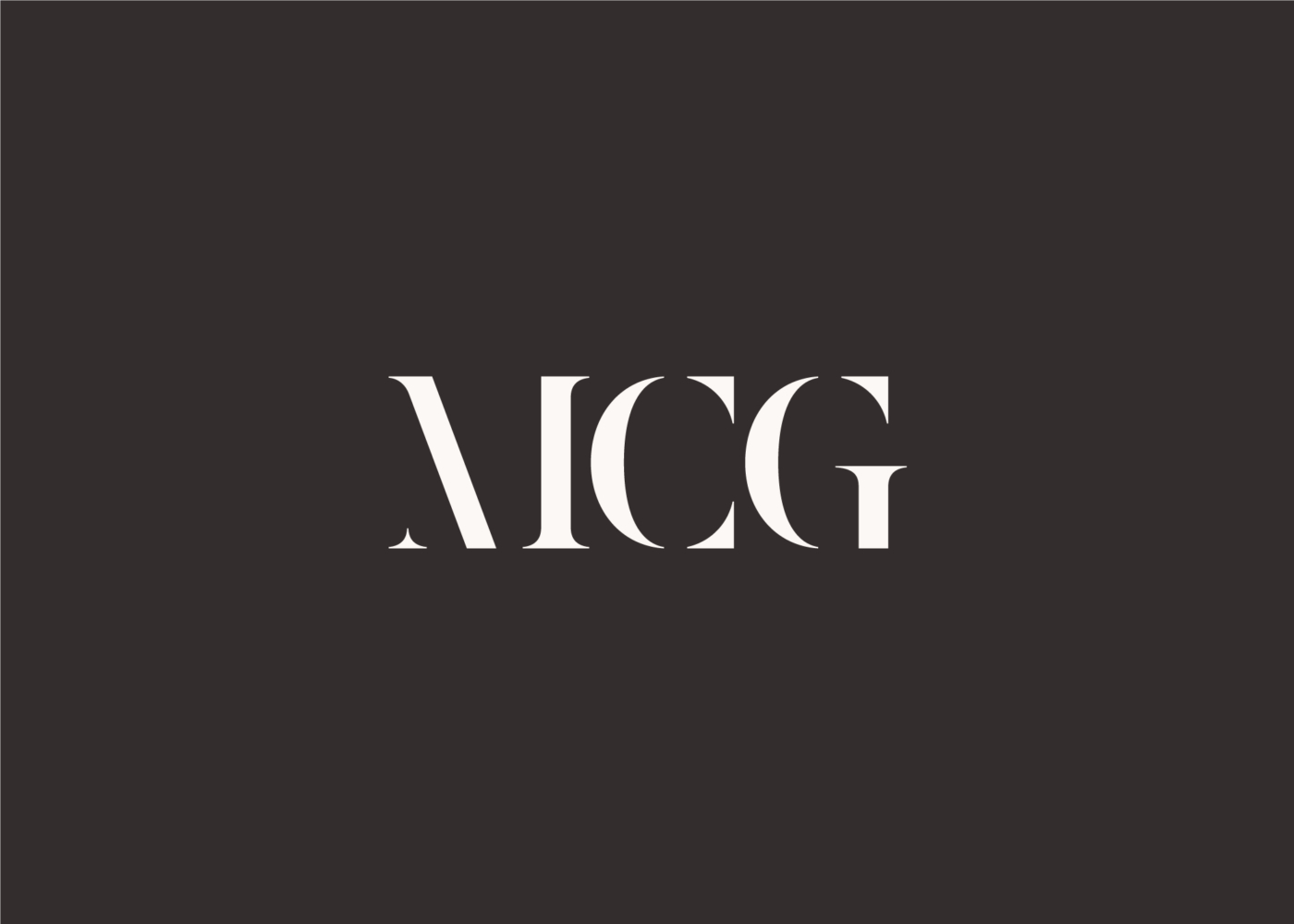 Measure MCG Brandmark logo in white on charcoal