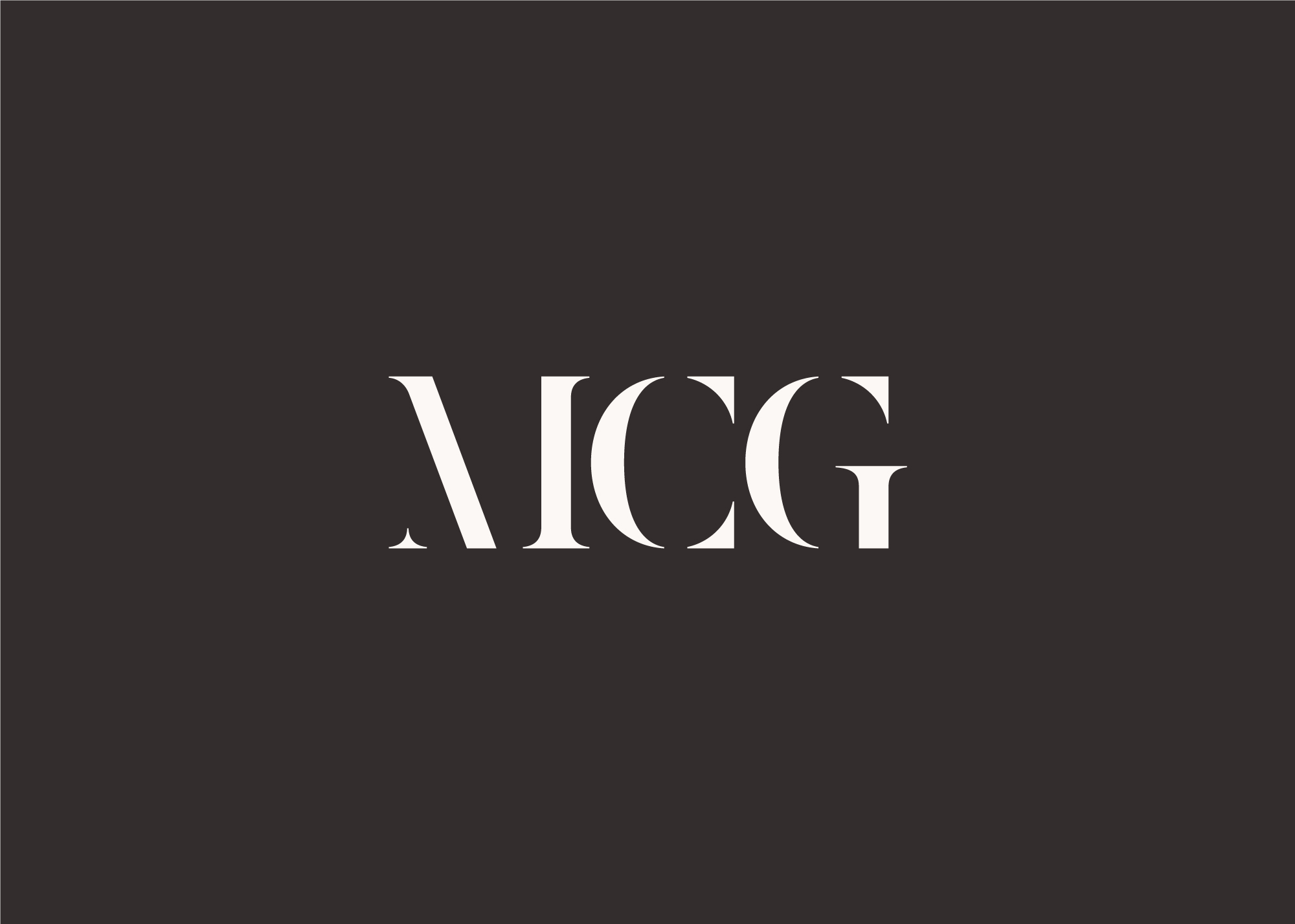 Measure MCG Brandmark logo in white on charcoal