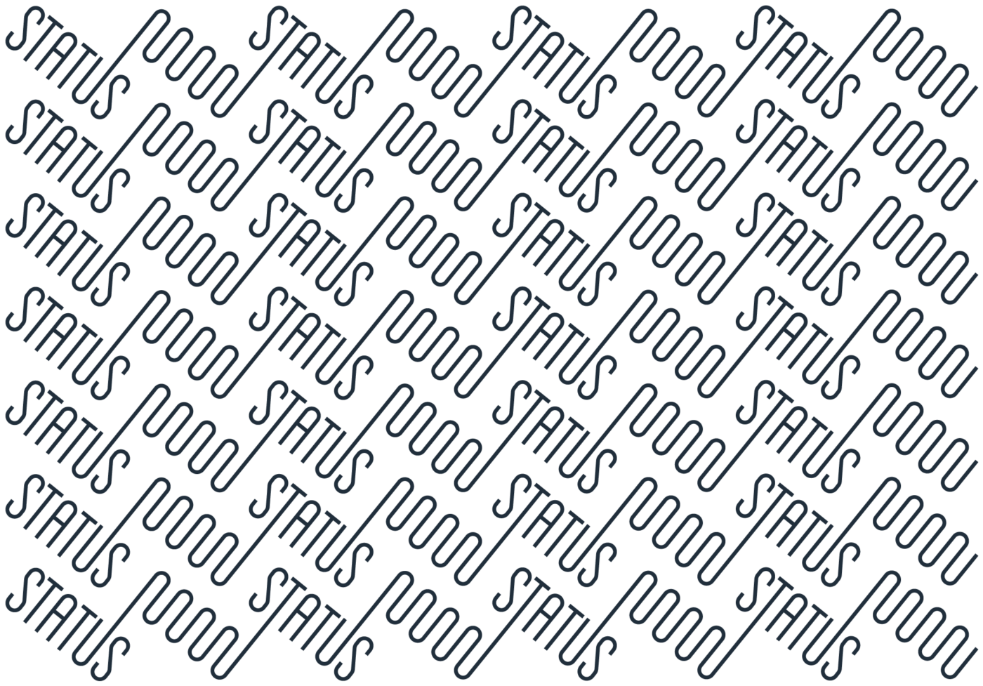 Status logo and brandmark repeat pattern