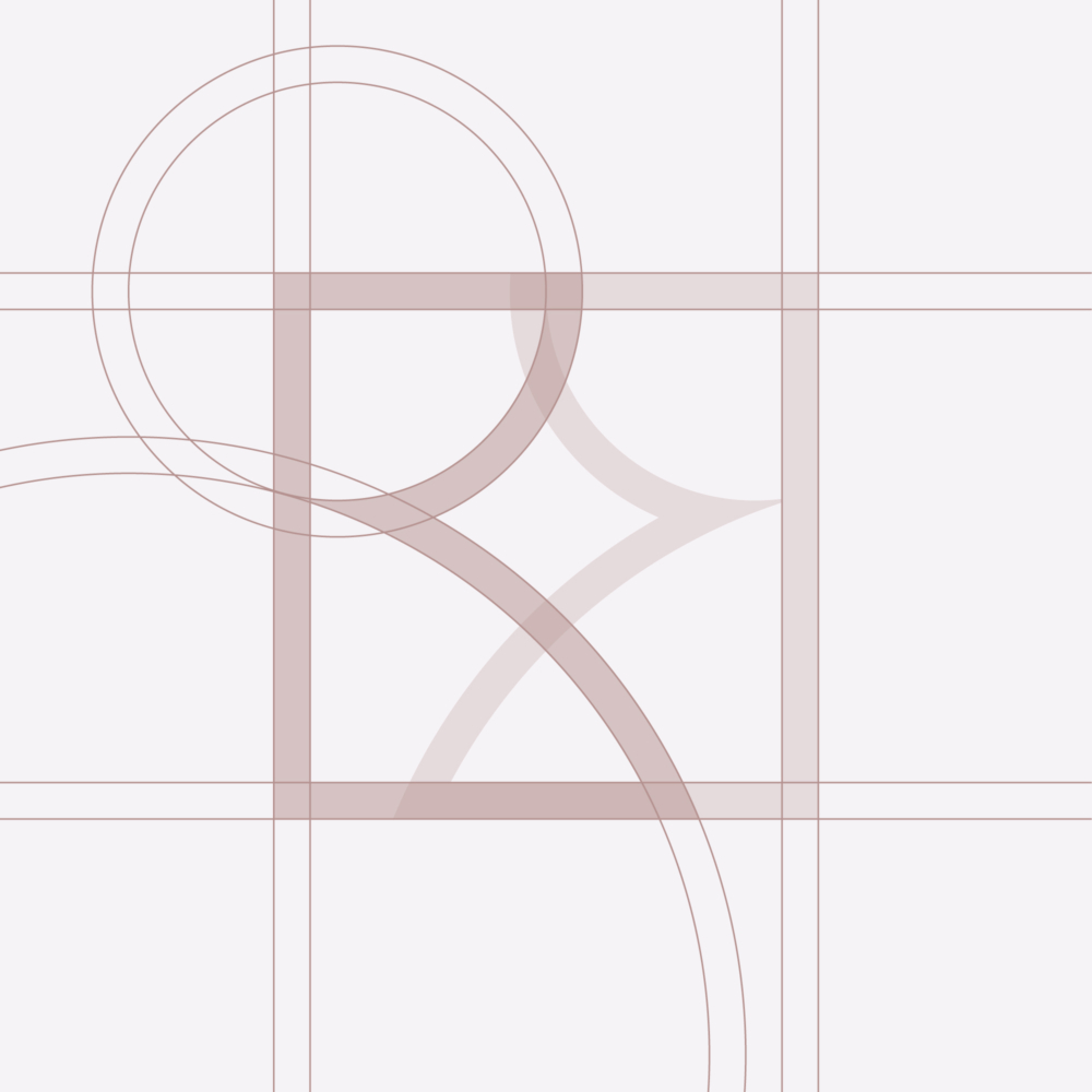 Graphic showing the process, anatomy, and geometry of the BLAQD brandmark