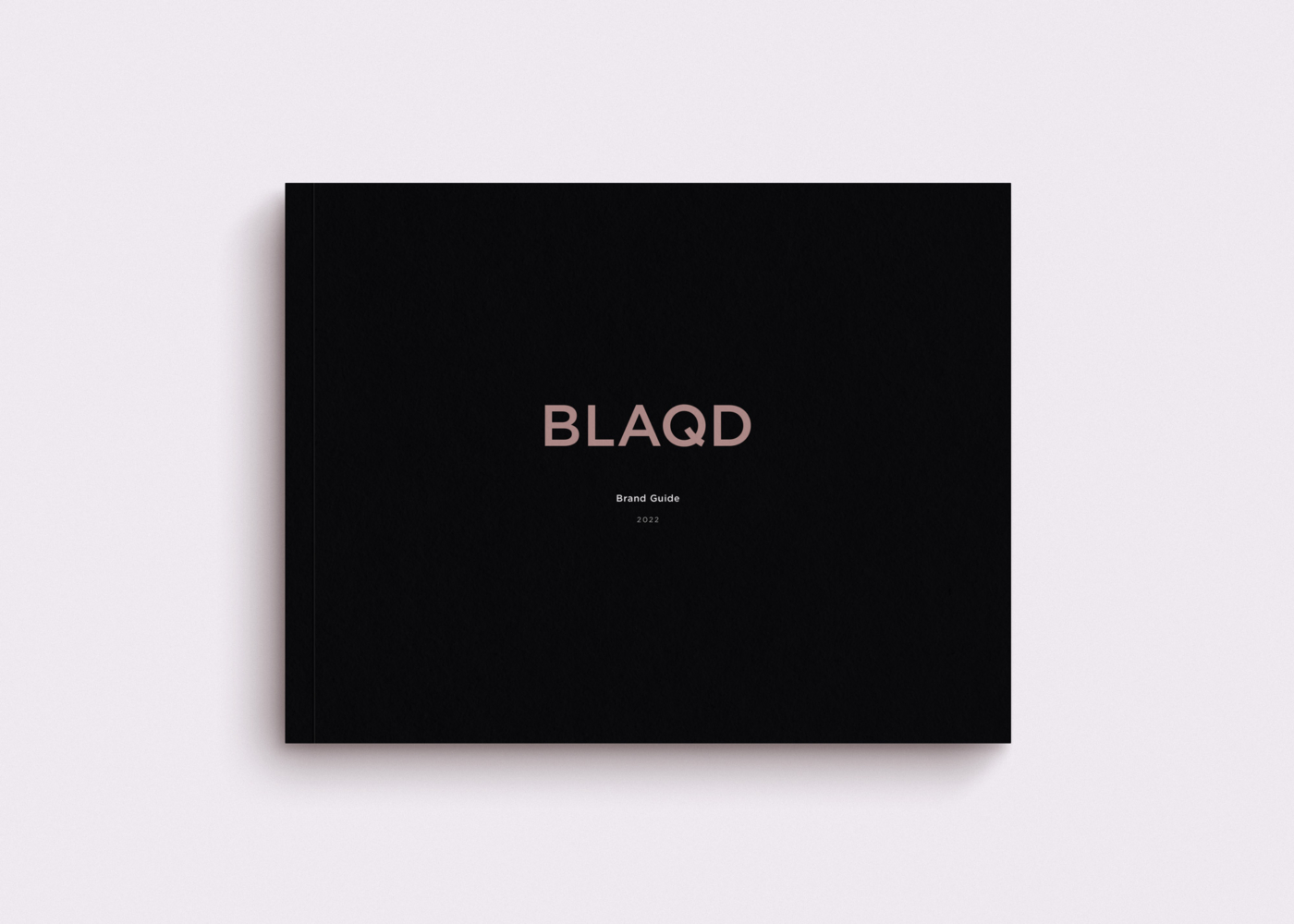 The cover of the BLAQD Visual Style Guide
