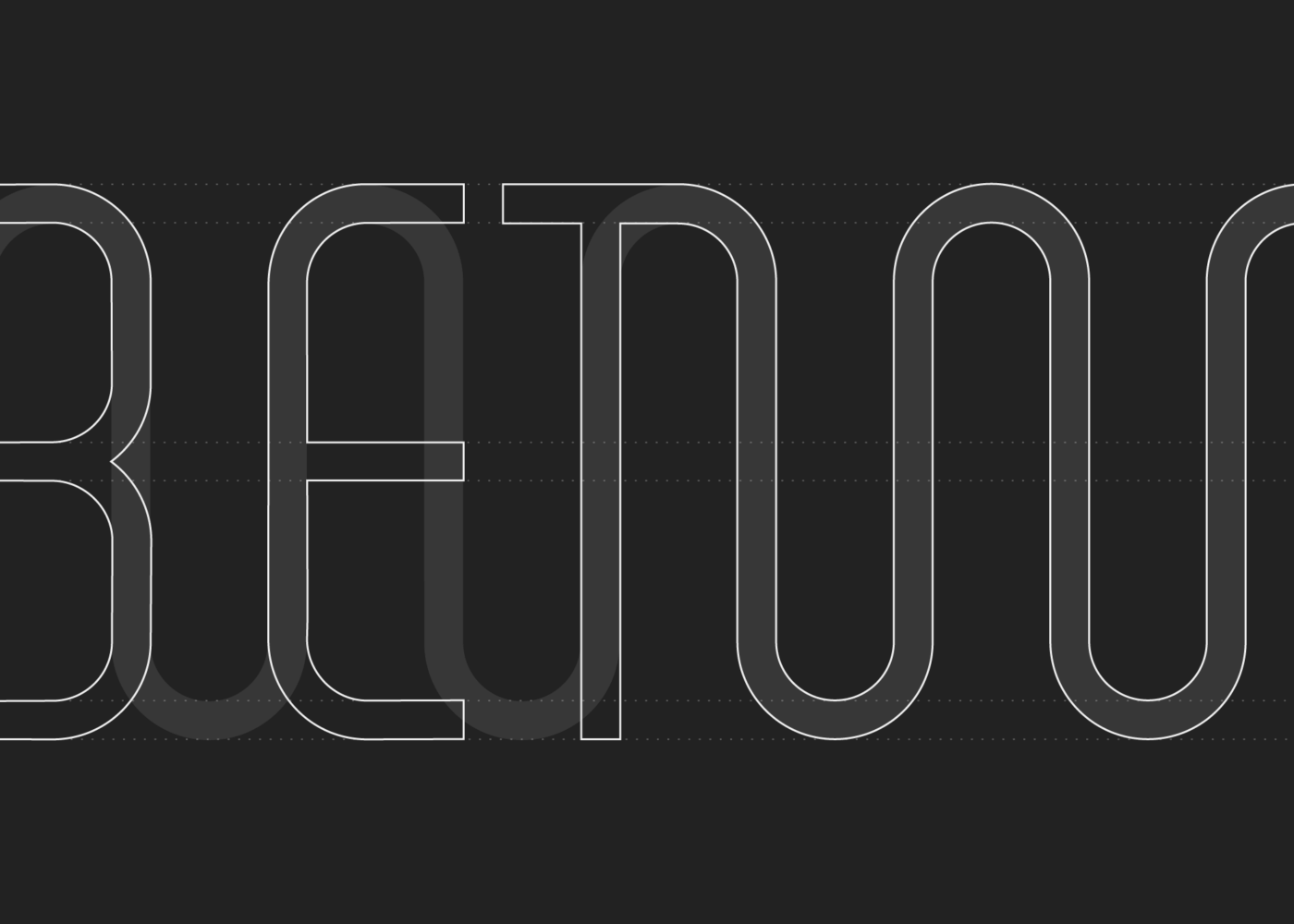 Guidelines showing the Between logo process and the similarities to the Status logo
