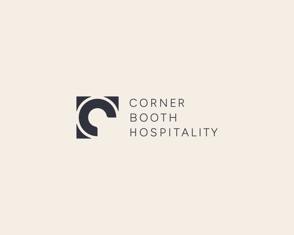 Corner Booth Hospitality lockup combination logo