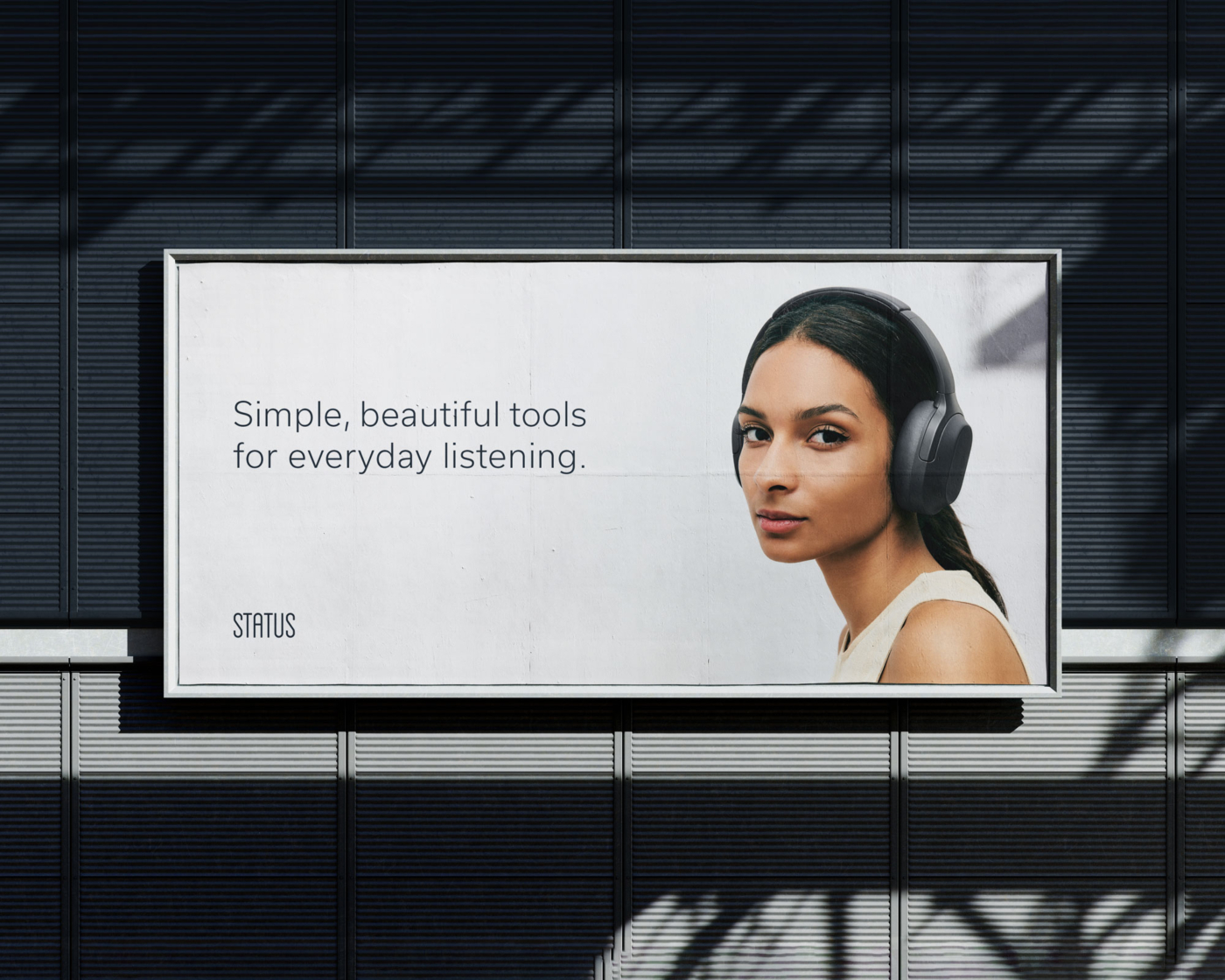 Status Audio advertisement on billboard